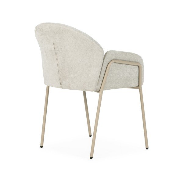 Béžová čalouněná jídelní křesla v sadě 2 ks Aslin – MOME-image-4