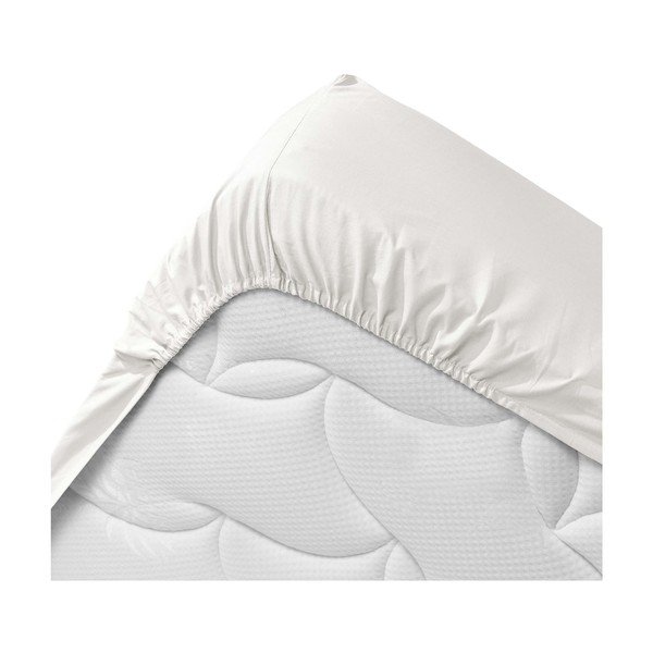 Bílé napínací prostěradlo z Bio bavlny 140x190 cm Biolina – douceur d'intérieur-image-3