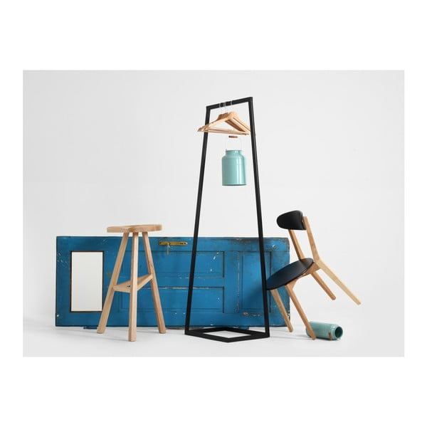 Černý věšák CustomForm Hall, šířka 50 cm-image-1