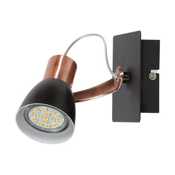Nástěnné svítidlo v černo-měděné barvě Markus – Candellux Lighting