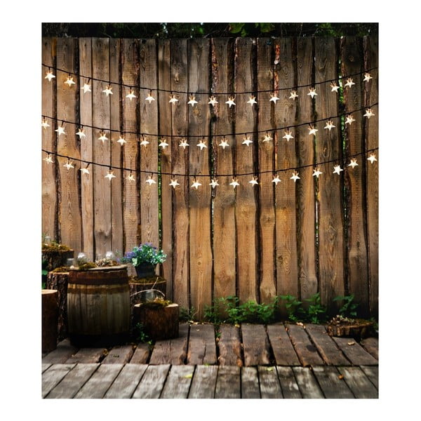 Tmavě zelený LED světelný řetěz DecoKing Star, 100 světýlek, délka 12,5 m-image-3