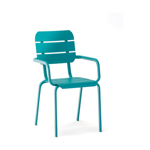 Modré kovové zahradní židle v sadě 4 ks Alicante – Ezeis