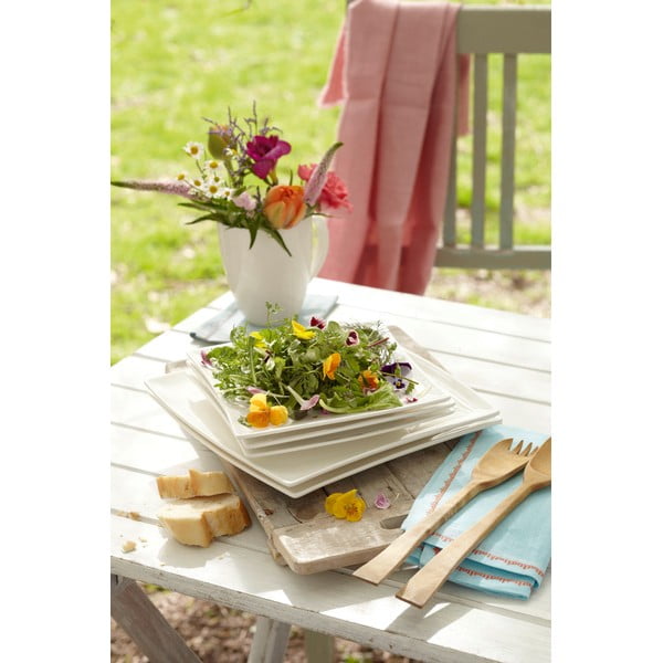 Bílý porcelánový hluboký talíř Maxwell & Williams East Meets West, 21,5 x 21,5 cm-image-2