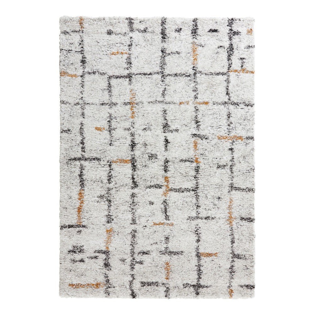 Krémový koberec Mint Rugs Grid, 200 x 290 cm
