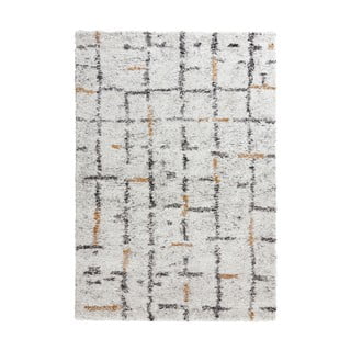 Krémový koberec Mint Rugs Grid, 120 x 170 cm