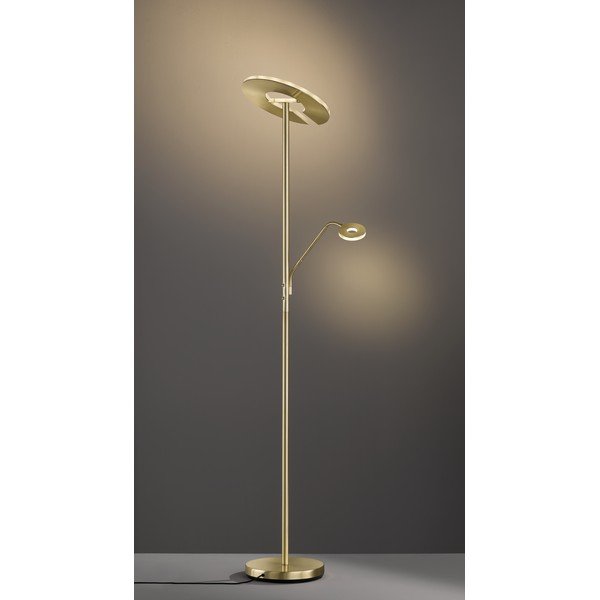LED stmívatelná stojací lampa ve zlaté barvě (výška 180 cm) Dent – Fischer & Honsel-image-2