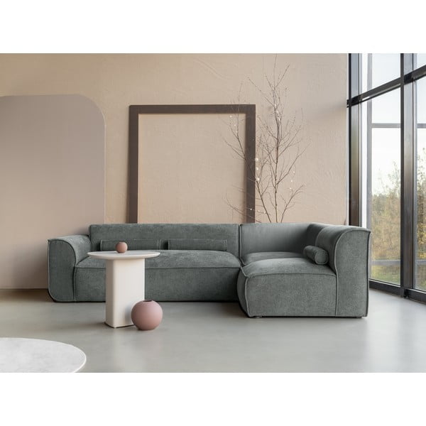 Světle zelená rohová pohovka (pravý roh) Flex Felix – Miuform-image-1