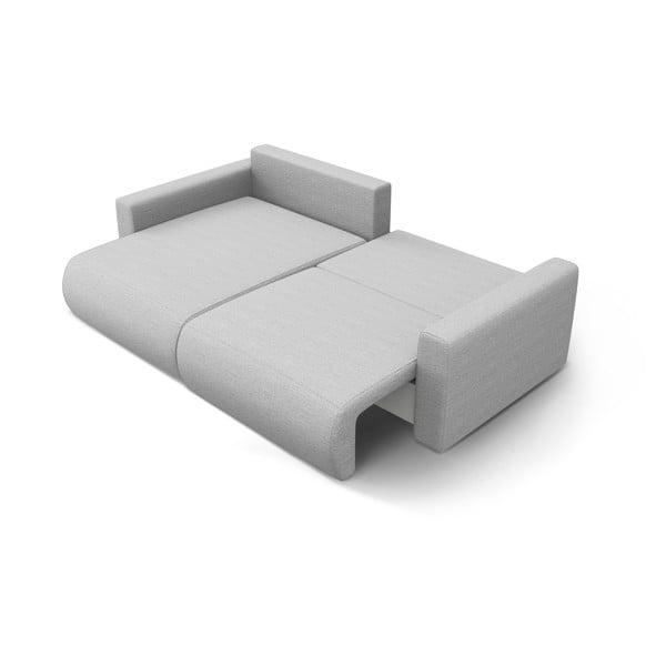 Světle šedá rozkládací rohová pohovka s úložným prostorem  Belfast – Cosmopolitan Design-image-3