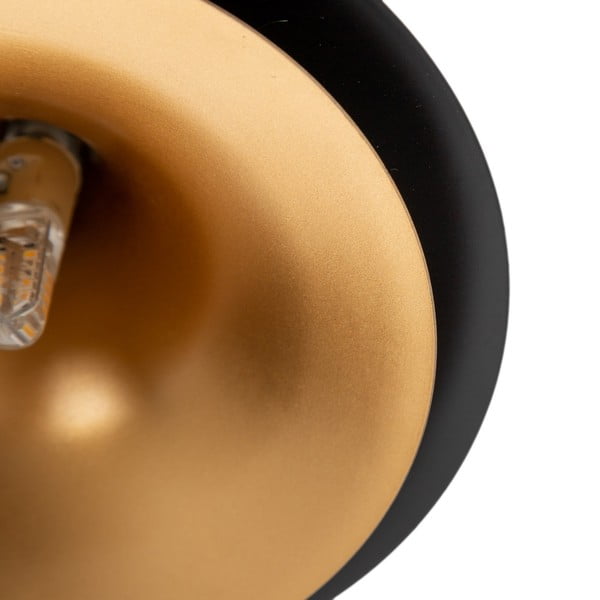 Černé závěsné svítidlo s kovovým stínidlem ø 36 cm – Ixia-image-1