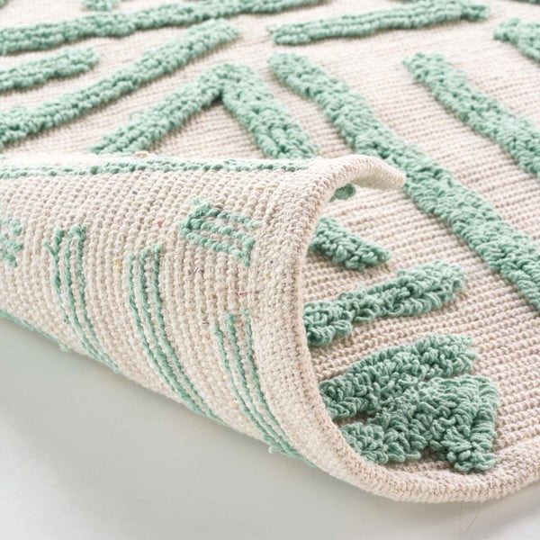 Pratelný koberec v mentolovo-krémové barvě 60x90 cm Athena – douceur d'intérieur-image-3