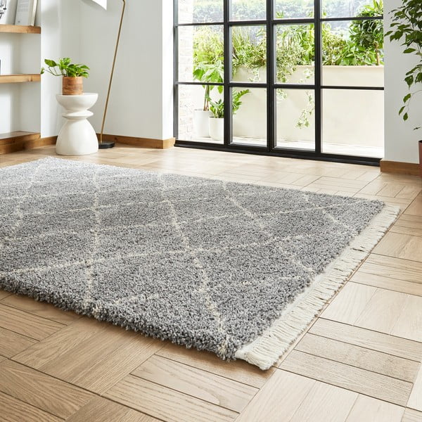 Šedý běhoun 60x230 cm Boho – Think Rugs-image-2