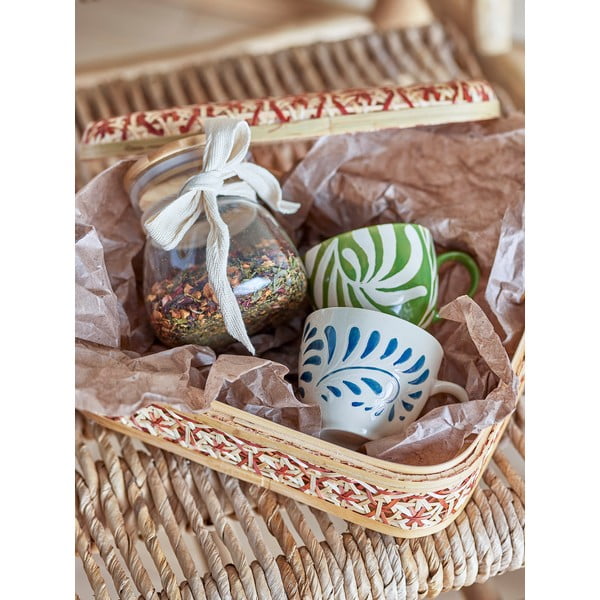 Bílo-modrý hrnek z kameniny 240 ml Heikki – Bloomingville-image-3