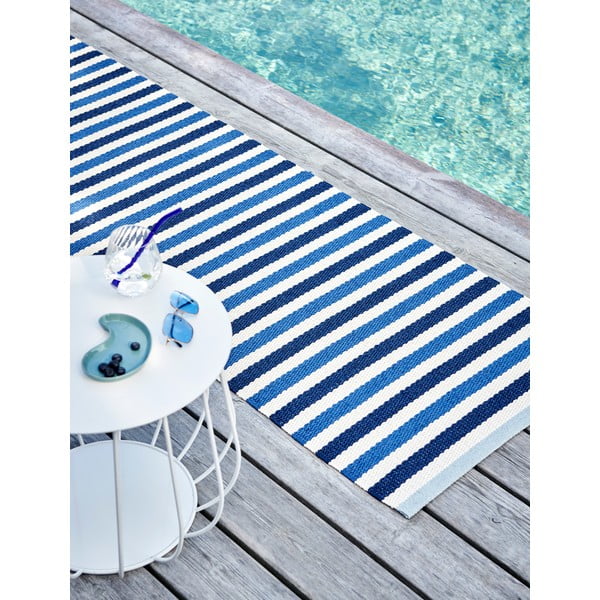 Modro-krémový vnitřní a venkovní koberec 70x120 cm Teo Denim – Pappelina-image-3