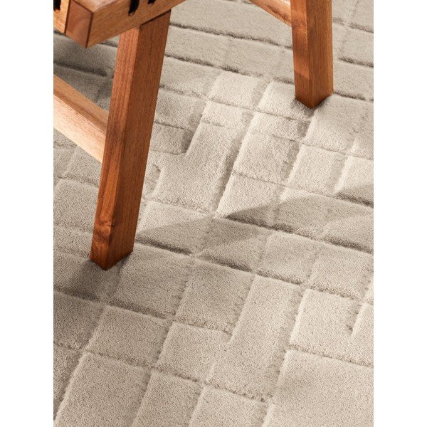 Béžový vlněný kulatý koberec ø 160 cm Kenso – Villeroy&Boch-image-3