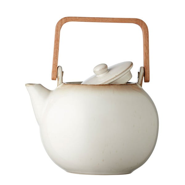 Béžová keramická konvice na čaj se sítkem 1,2 l Gastro Cream – Bitz-image-1