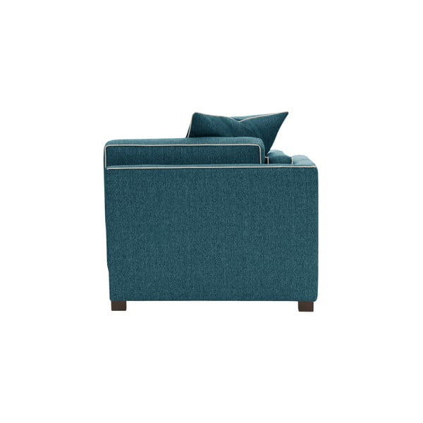 Petrolejově modrá lenoška s opěrkou na pravé straně a krémovými lemy Rodier Organdi-image-4