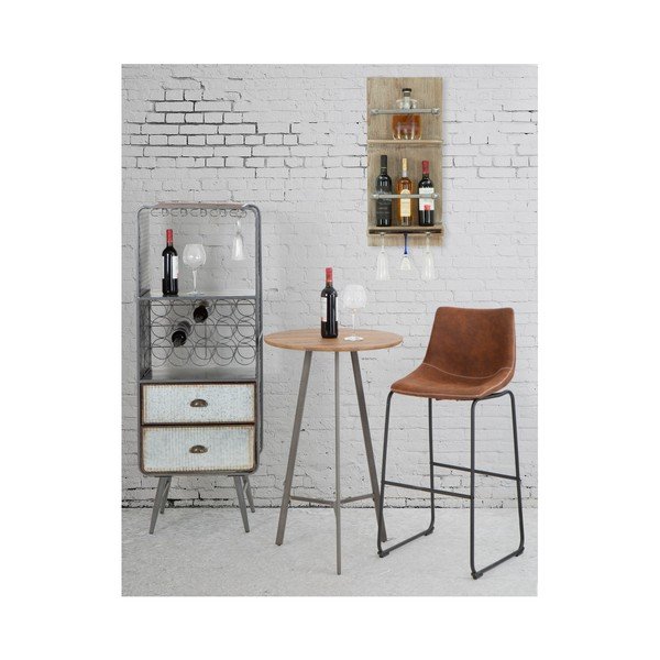 Nástěnný držák na lahve a sklenice Mauro Ferretti Bar, 76 x 34 cm-image-1