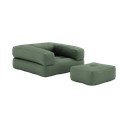 Variabilní křeslo Karup Design Cube Olive Green