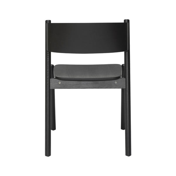 Černá jídelní židle z dubového dřeva Oblique - Hübsch-image-3