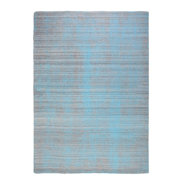 Šedo-tyrkysový vlněný koberec The Rug Republic Medanos, 230 x 160 cm