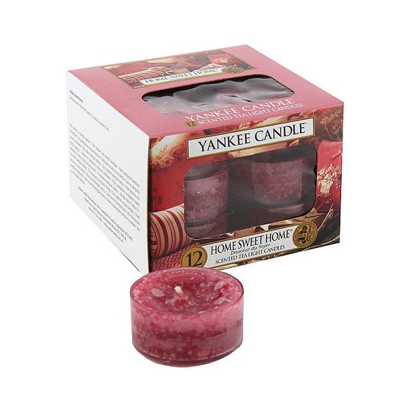 Sada 12 vonných svíček Yankee Candle Sladký Domov, doba hoření 4 - 6 hodin