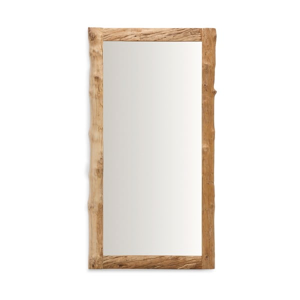 Nástěnné zrcadlo s dřevěným rámem 105x200 cm Ibro – Kave Home