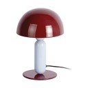 Vínová/světle modrá kovová stolní lampa (výška 30 cm) Firenze round – Leitmotiv