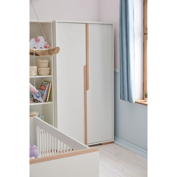 Bílá dětská šatní skříň Pinio Snap, 98 x 195 cm-image-1