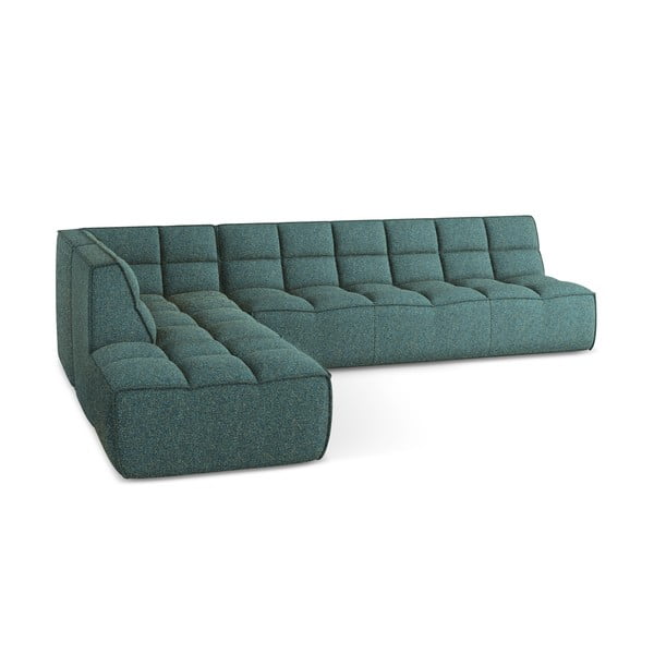 Tyrkysová modulární rohová pohovka (variabilní roh) Kalai – Makamii-image-4