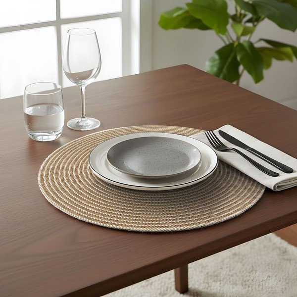 Látkové prostírání ø 38 cm Othello – douceur d'intérieur-image-1