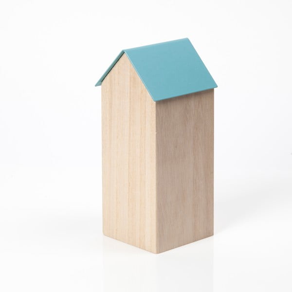 Světle modrý úložný box House Large