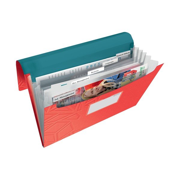 Červená aktovka s přihrádkami Leitz-image-1