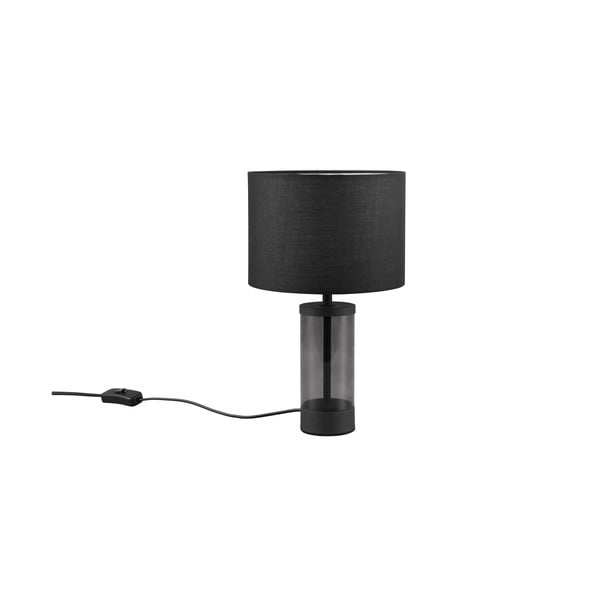 Černá stolní lampa s textilním stínidlem (výška 33,5 cm) Grazia – Trio-image-2