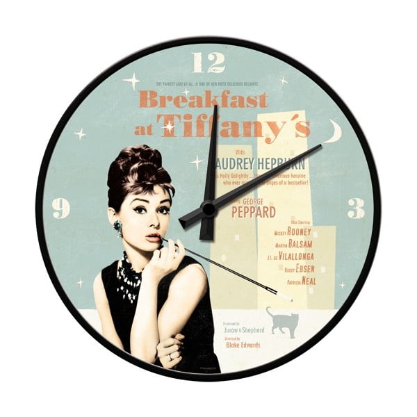 Hodiny Breakfast at Tiffany's, 31 cm