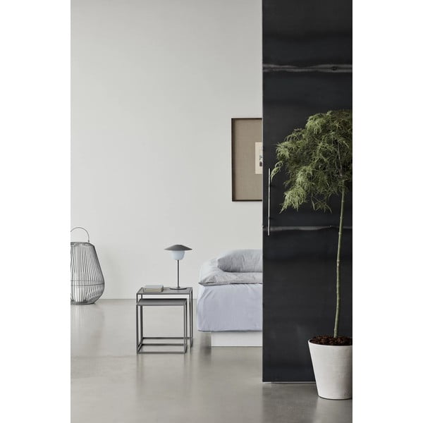 Světle šedé kovové konferenční stolky v sadě 2 ks 40x40 cm Fera – Blomus-image-1