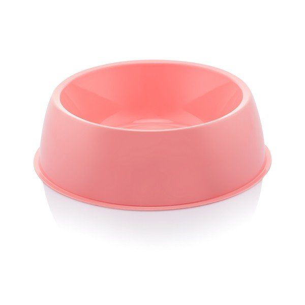 Růžová miska pro psa Petpetite, ø 21,5 cm