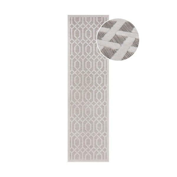 Béžový venkovní koberec běhoun 230x66 cm Mondo - Flair Rugs