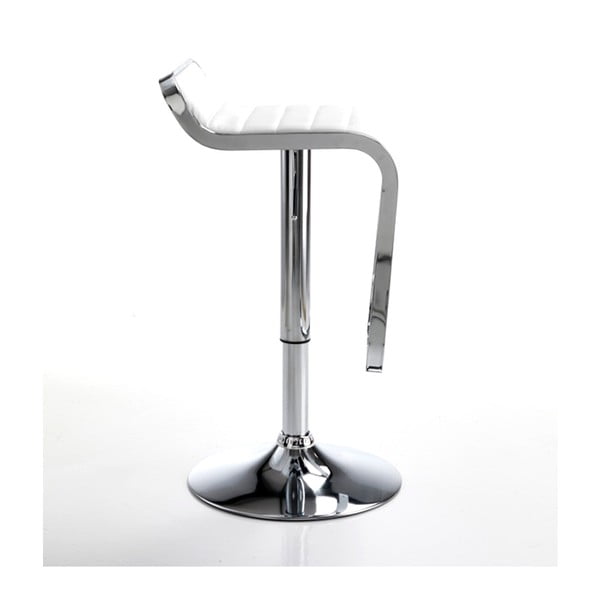 Barová židle v bílo-stříbrné barvě 67 cm Snappy – Tomasucci-image-2