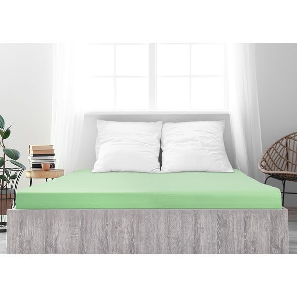 Světle zelené prostěradlo 180x200 cm – B.E.S.-image-2