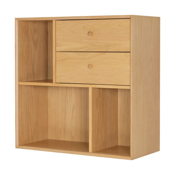 Modulární policový systém v dekoru dubu v přírodní barvě 70x70 cm Z  – Tenzo-image-3