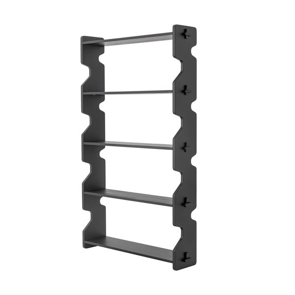 Černá knihovna z borovicového dřeva 84x140x20 cm Savoya – Bloomingville-image-2