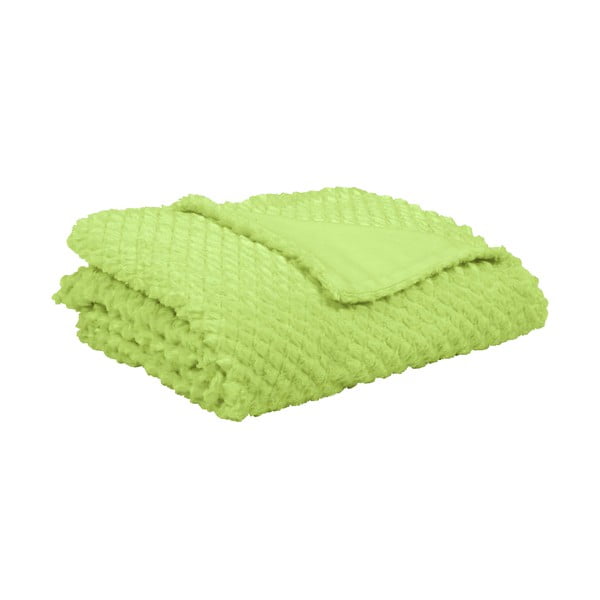 Limetkově zelený pléd Tiseco Home Studio Pine, 150 x 200 cm