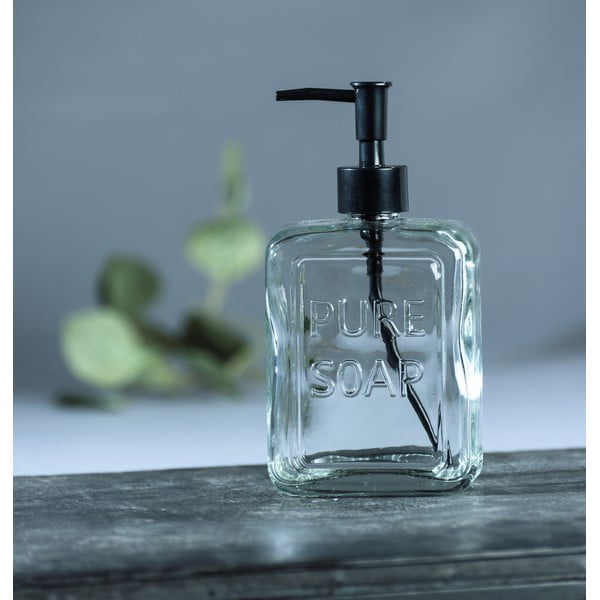 Skleněný dávkovač na mýdlo Wenko Pure Soap-image-1