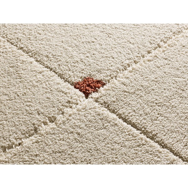 Koberec v cihlové a krémové barvě 133x190 cm Brenda – Universal-image-2