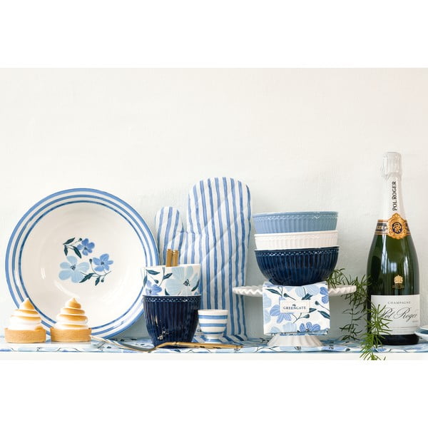 Bílý keramický podnos na dort Green Gate Columbine, ø 20 cm-image-1