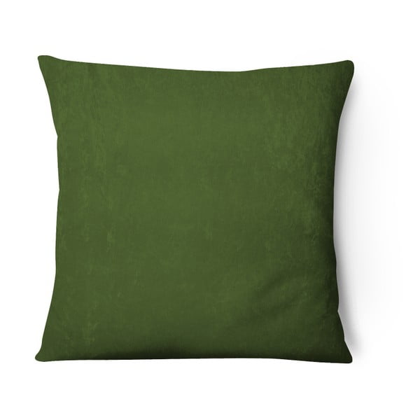 Olivově zelený sametový povlak na polštář Series, 43 x 43 cm