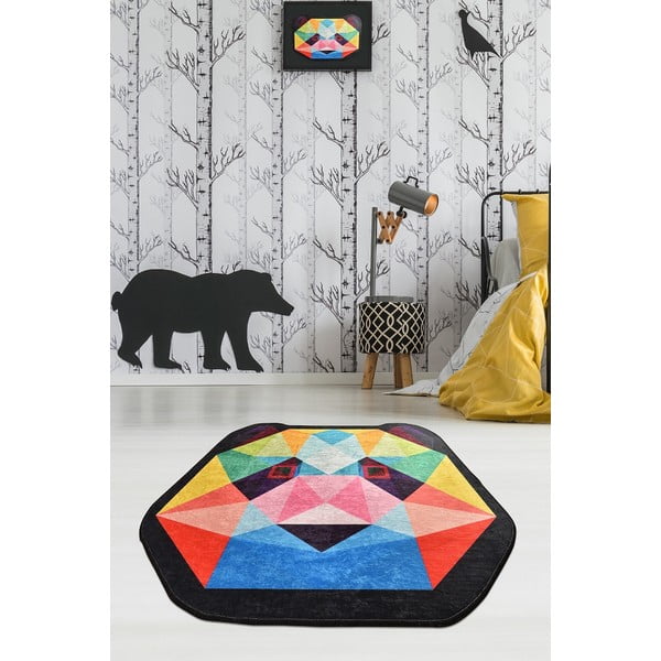 Dětský protiskluzový koberec Conceptum Hypnose Enjoy Panda, ø 140 cm-image-2