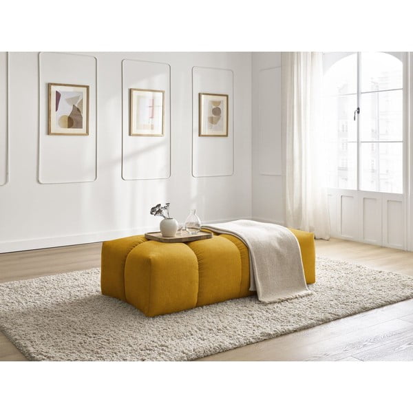 Žinylková podnožka v hořčicové barvě Everest – Bobochic Paris-image-4