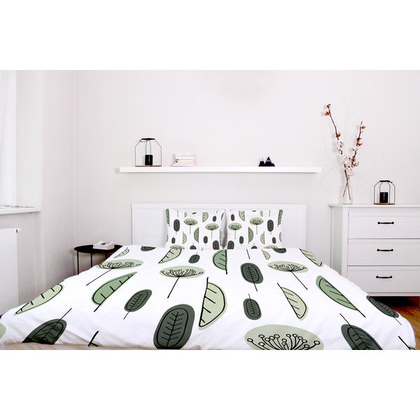 Povlečení z bavlněného saténu Butter Kings Olivaceous, 200 x 200 cm-image-1