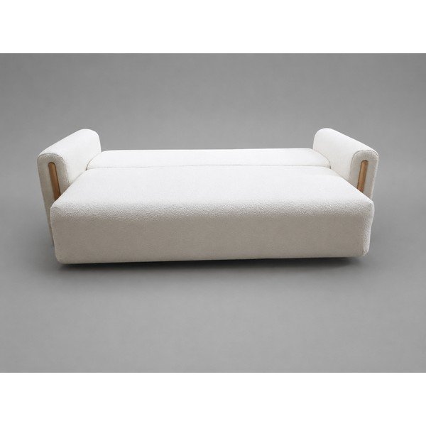 Slonovinová rozkládací/s úložným prostorem pohovka z textilie bouclé 244 cm Arcadova - II.  jakost – ELTAP-image-3